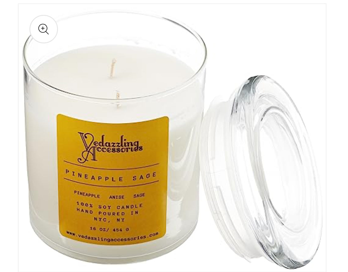 Vedazzling Accessories Pure Soy Wax 16oz Pineapple Sage