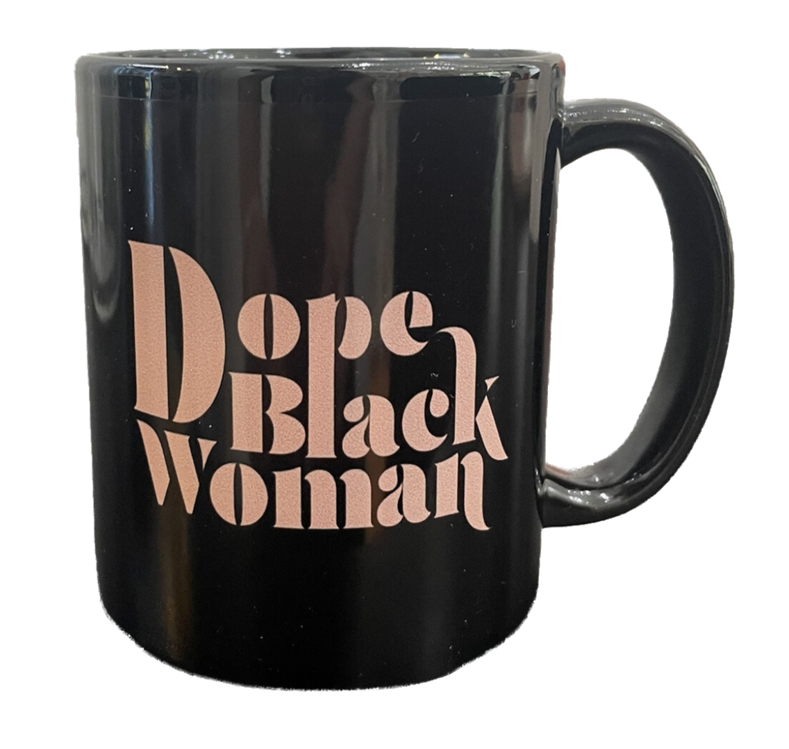Dope Black Woman Mug with Coffee Truffles