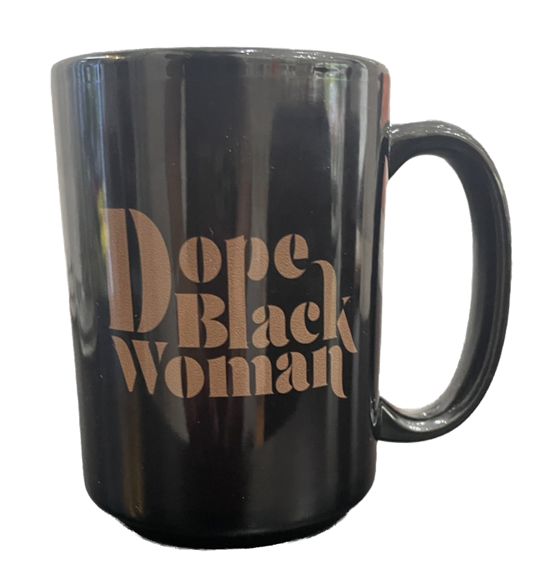 Dope Black Woman Mug with Coffee Truffles