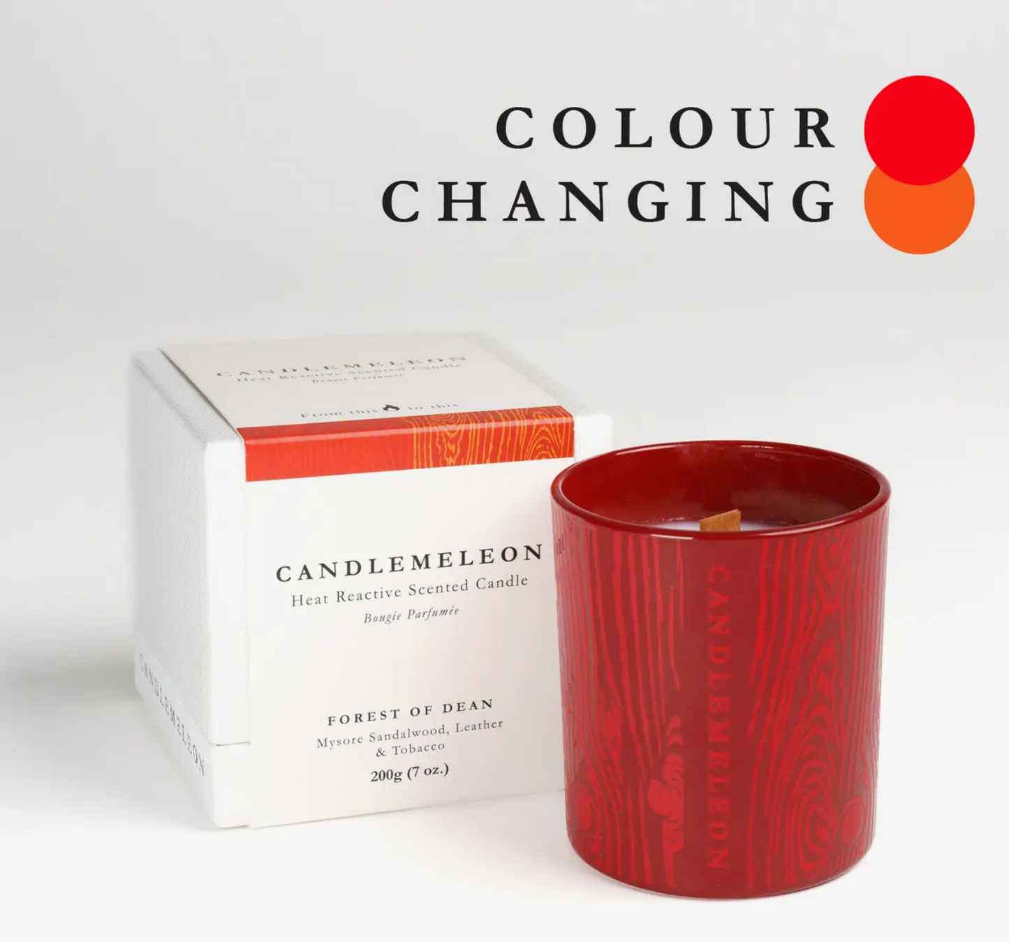 CANDLEMELEON - Forest of Dean - Mysore Sandalwood, Leather & Tobacco Candle