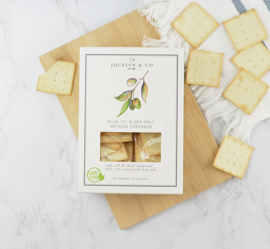 Olive Oil & Sea Salt Crackers - The Luxe Collection