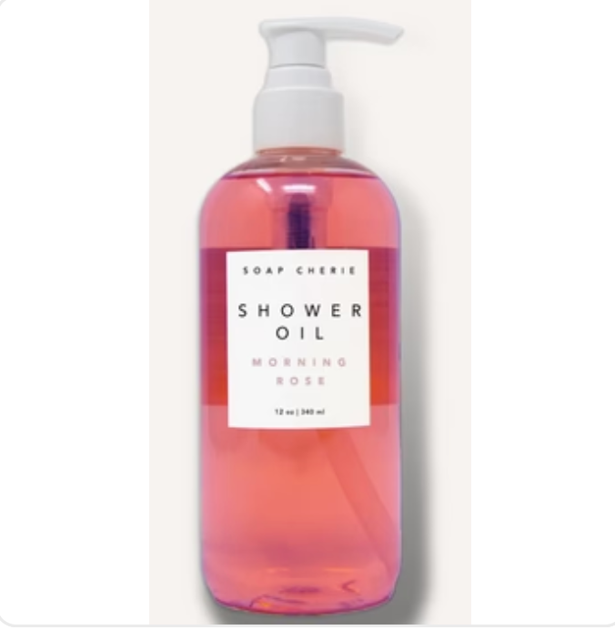 Shower Oil Morning Rose - 12 oz
