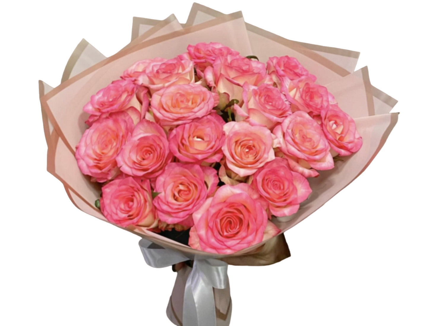 2dz Spiral Roses Pink / White / Yellow