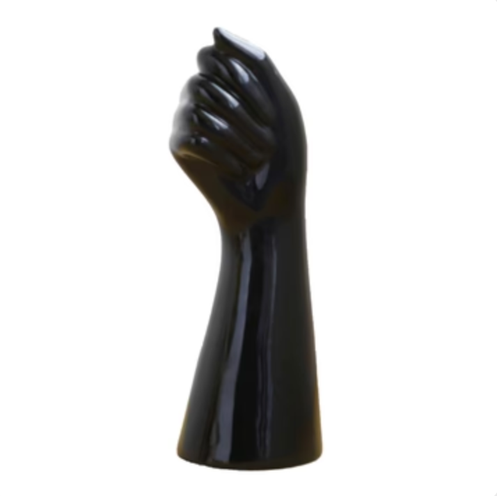 Ceramic Hand Shape Vase - Black