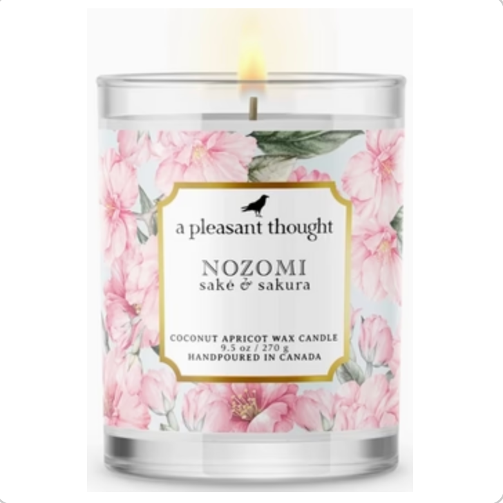Nozomi | Saké & Sakura | Candle 100% Coconut Apricot Wax