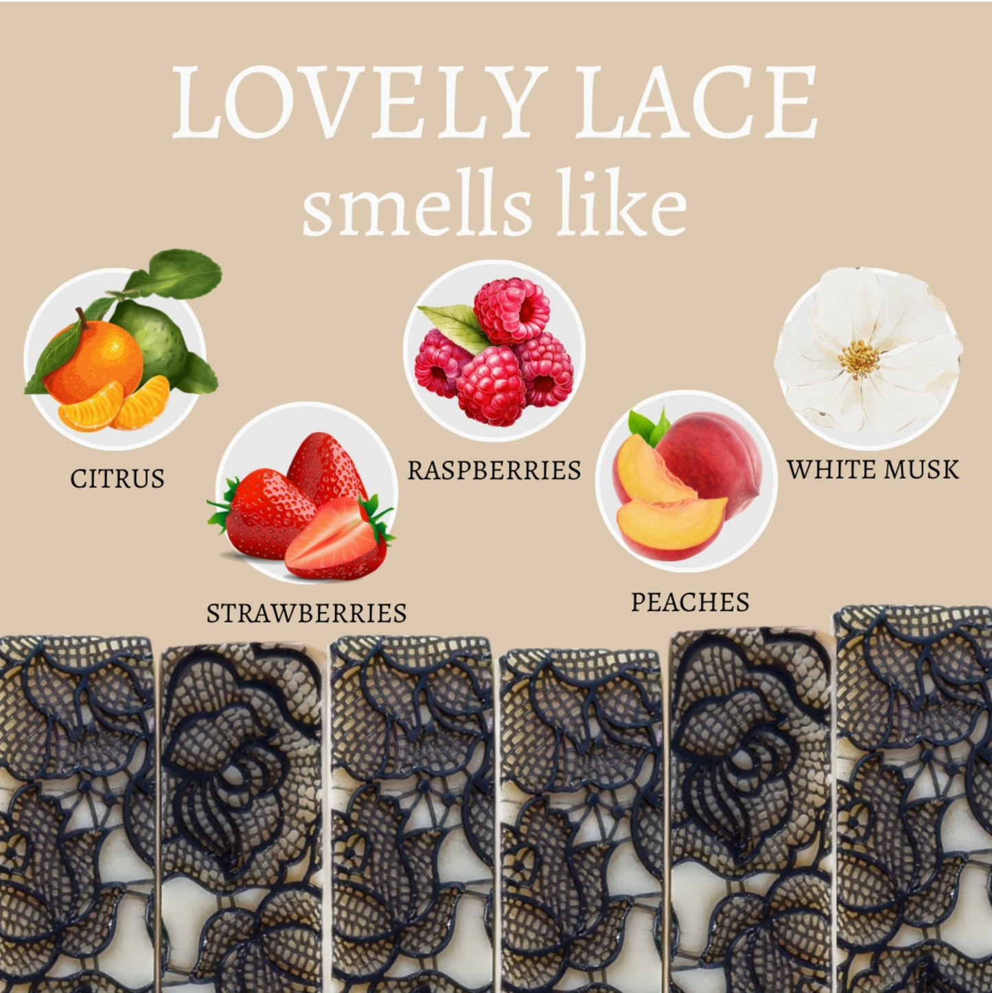 Lovely Lace Handmade Soap Bar