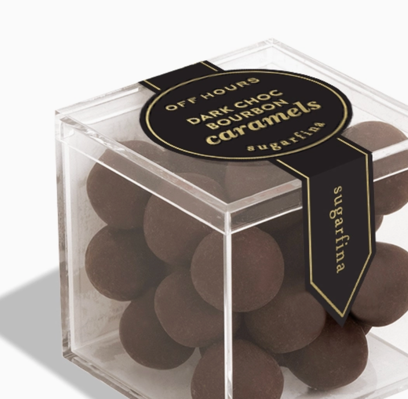 Dark Chocolate Bourbon Caramels