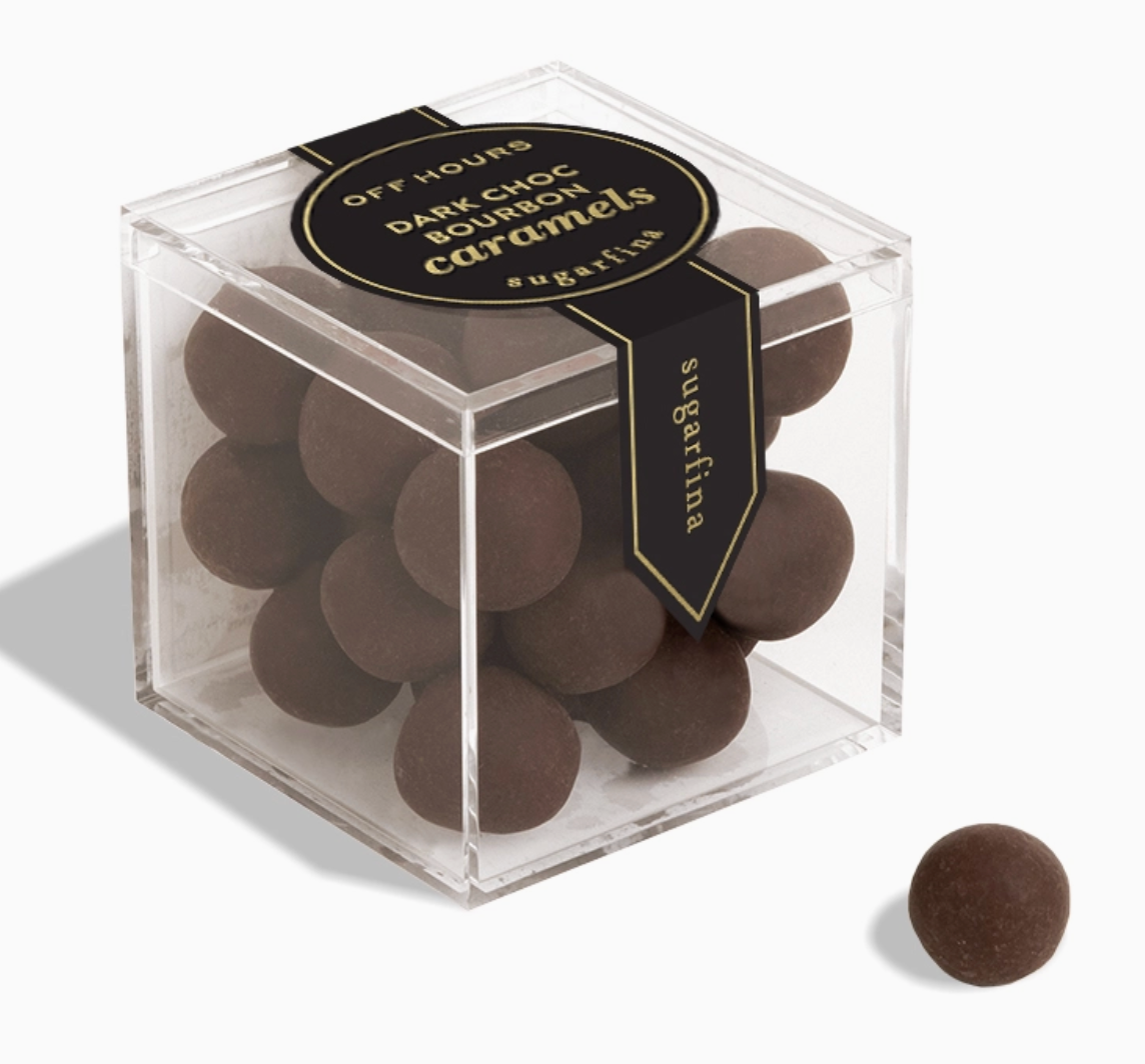 Dark Chocolate Bourbon Caramels