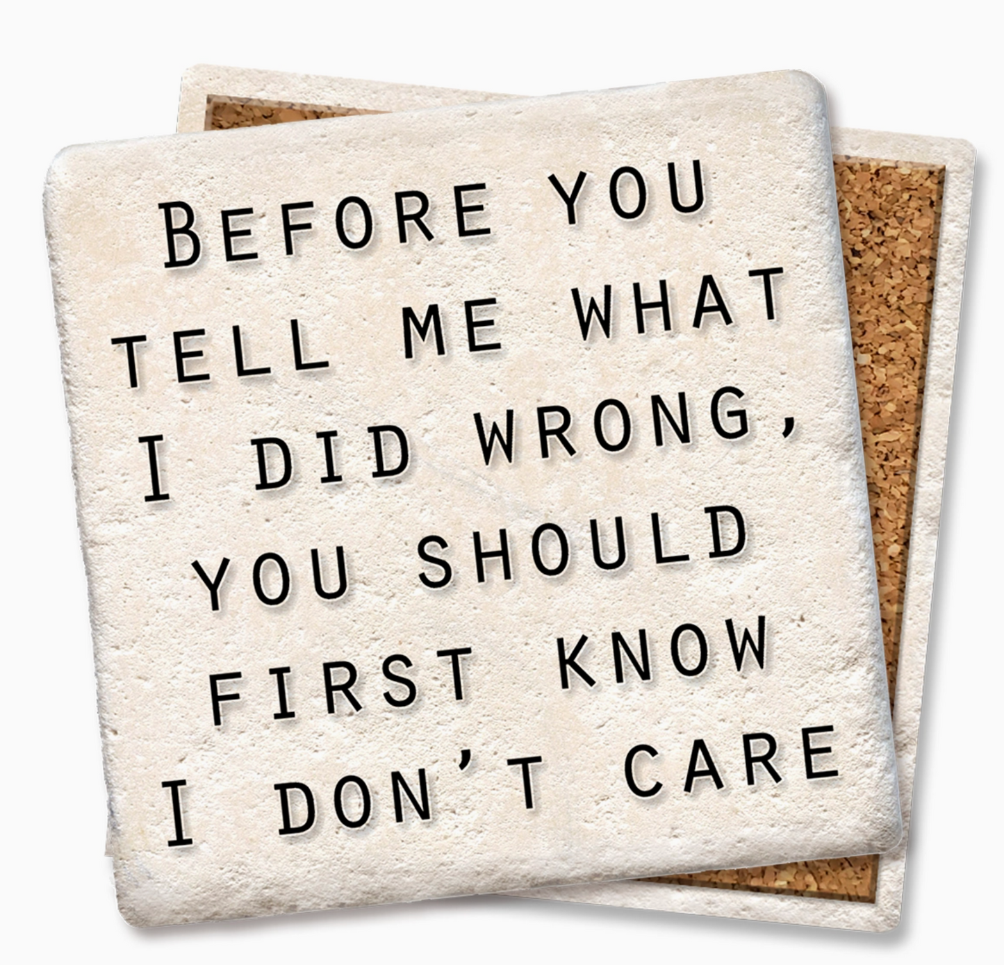 Before You Tell Me What I Did Wrong Coaster