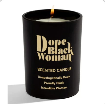Dope Black Woman Luxury Soy Scented Candle
