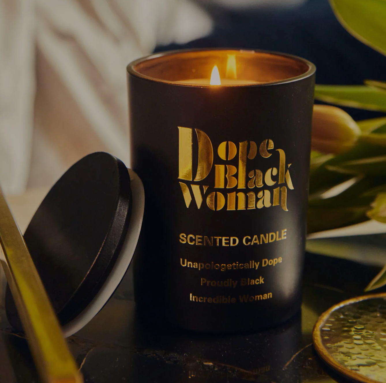Dope Black Woman Luxury Soy Scented Candle
