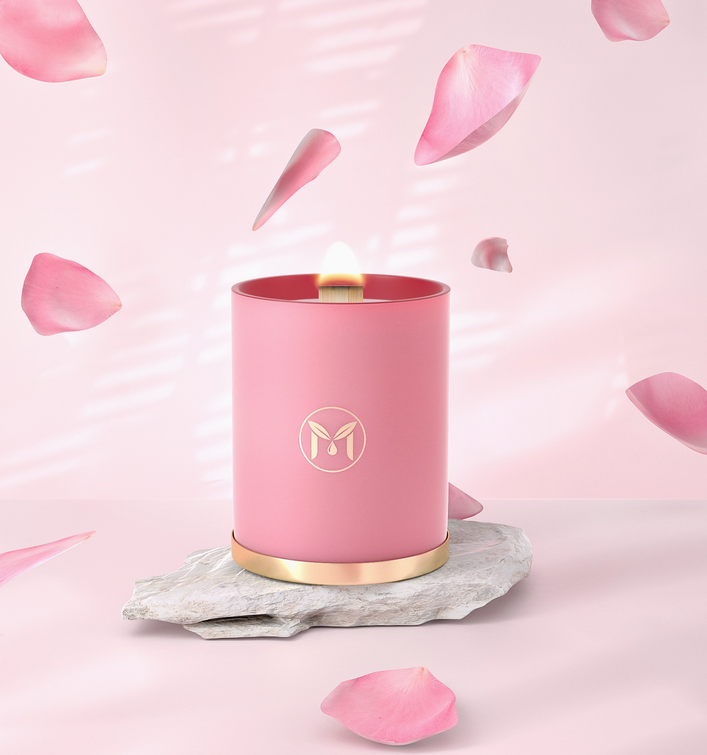 English Roses 100% Soy Wax Crackling Wood Wick Candle