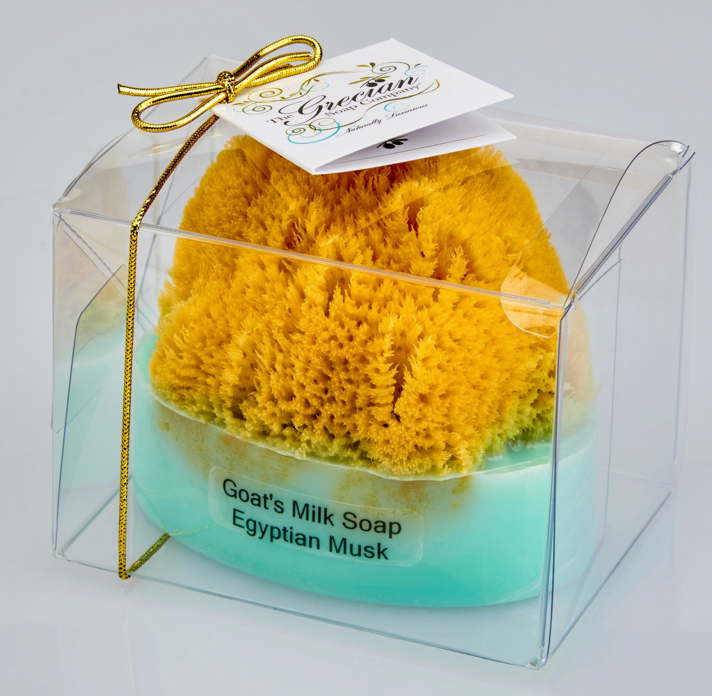 Egyptian Musk Natural Exfoliating Soap Bar with Sea Sponge