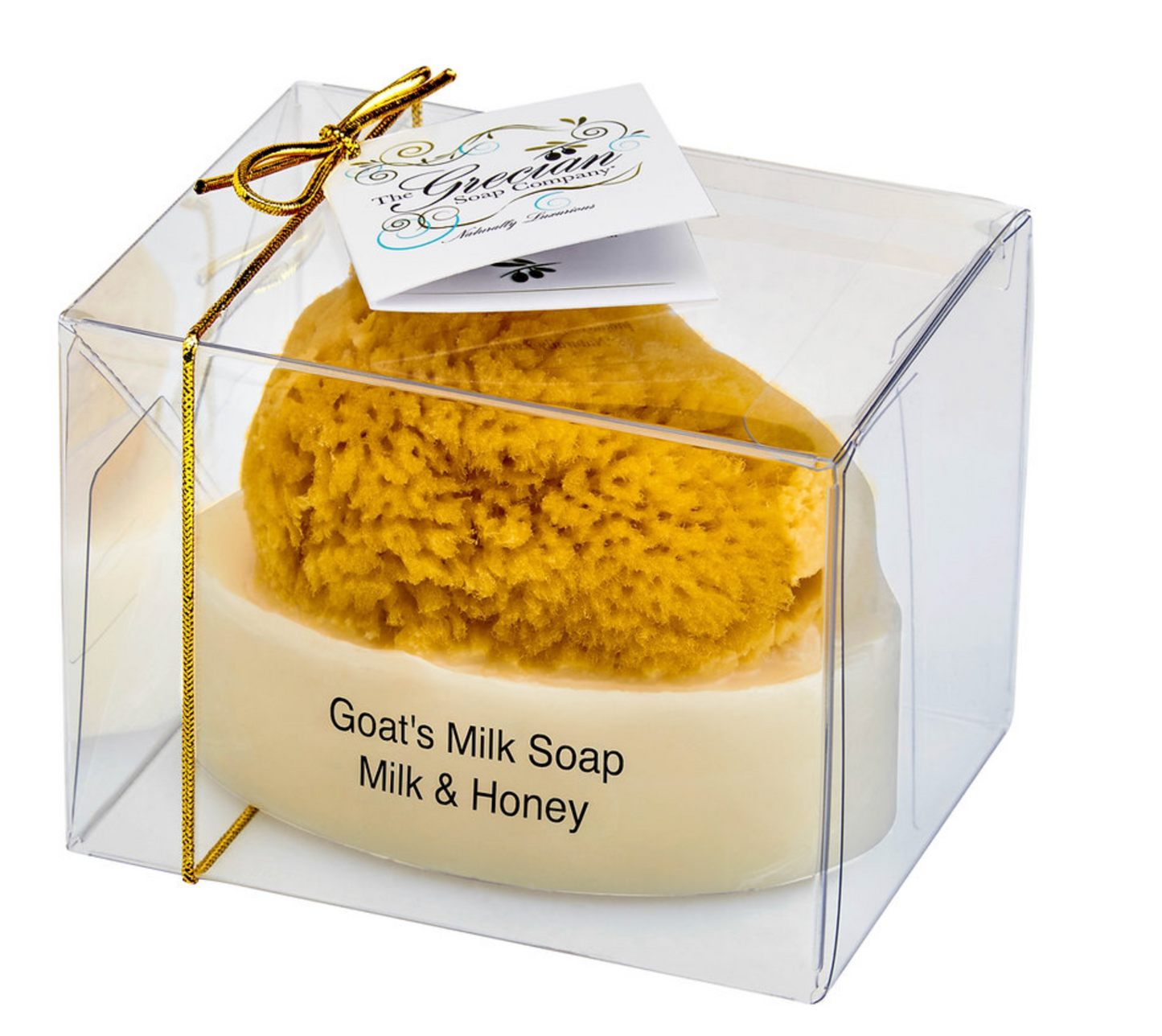Milk & Honey Goat Milk Natural Exfoliating Soap Bar with Sea Sponge