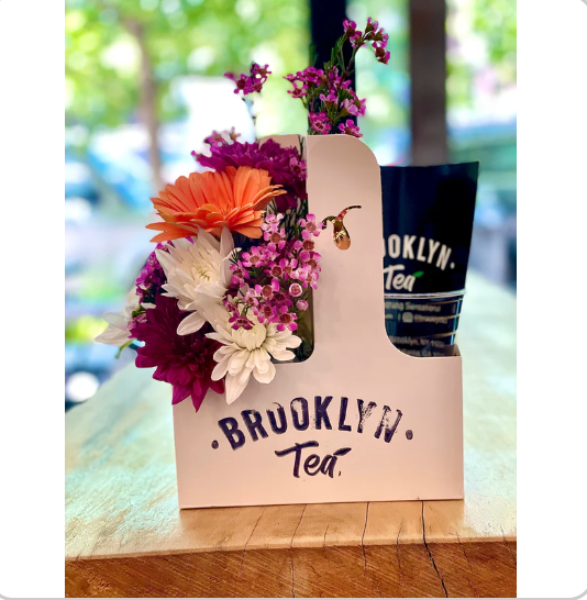 rococo design Floral Boquet & Brookyn Tea Box