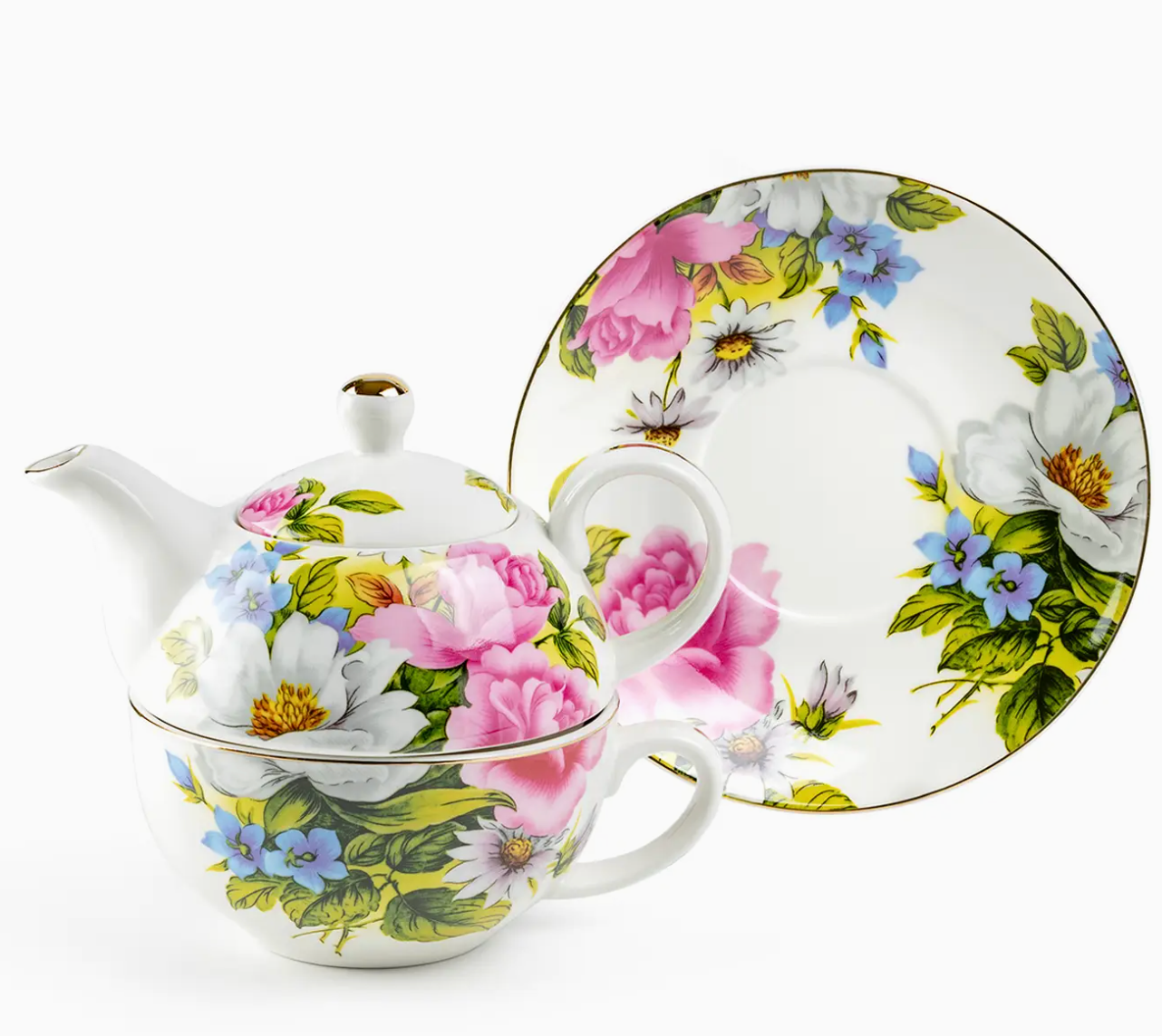 Tea For One Set - Grace's Rose Fine Porcelain