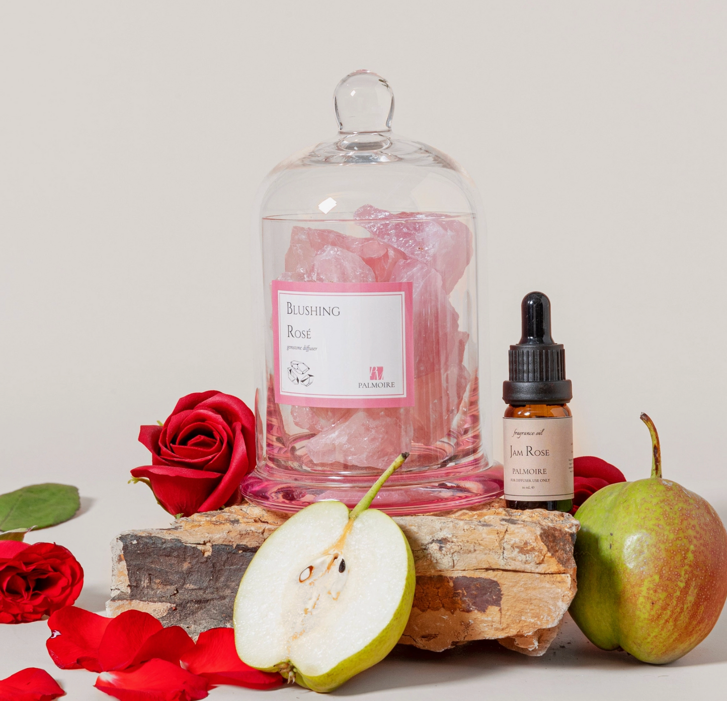 Rose/Jasmine - Blushing Rosé Gemstone Diffuser