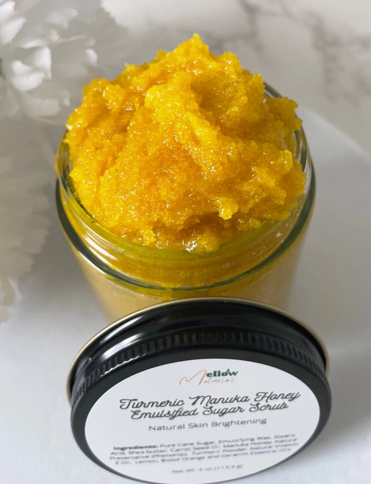Turmeric and Manuka Honey Brightening Body Scrub
