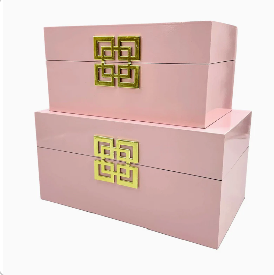 Pink and Gold Decorative Box