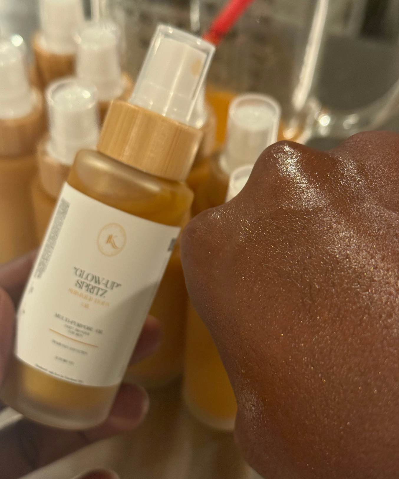 20% SALE “Glow Up” Shimmer Spritz Oil