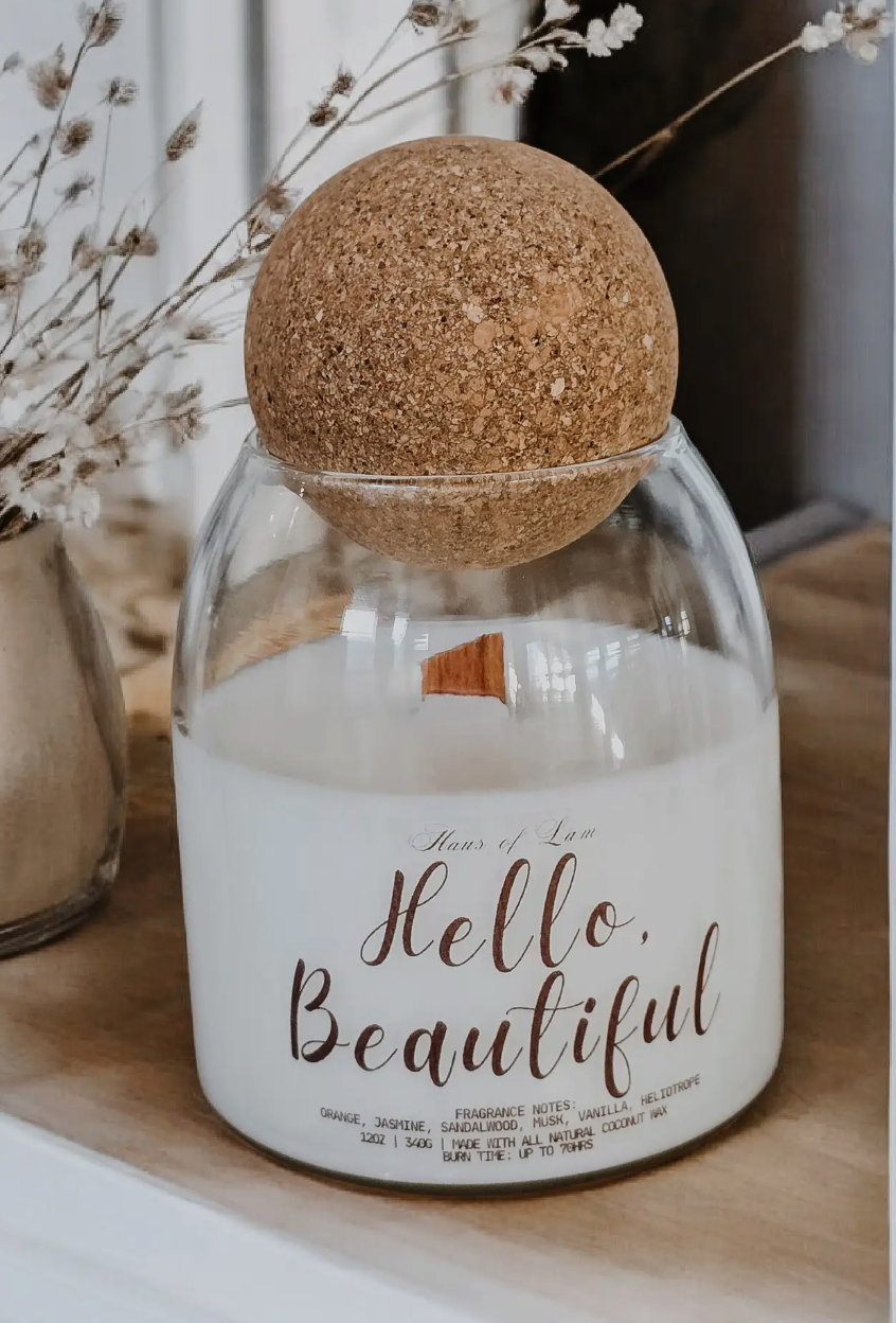 Hello Beautiful Scented Candle