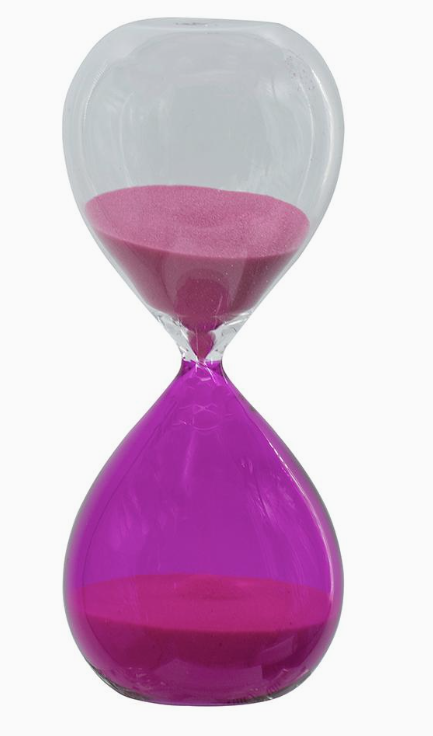 Small Pink Hour Glass