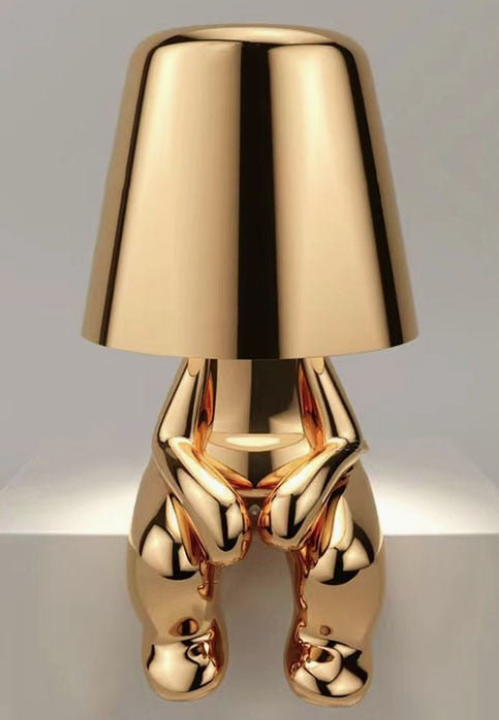 Thinker Golden Lamp (Front)