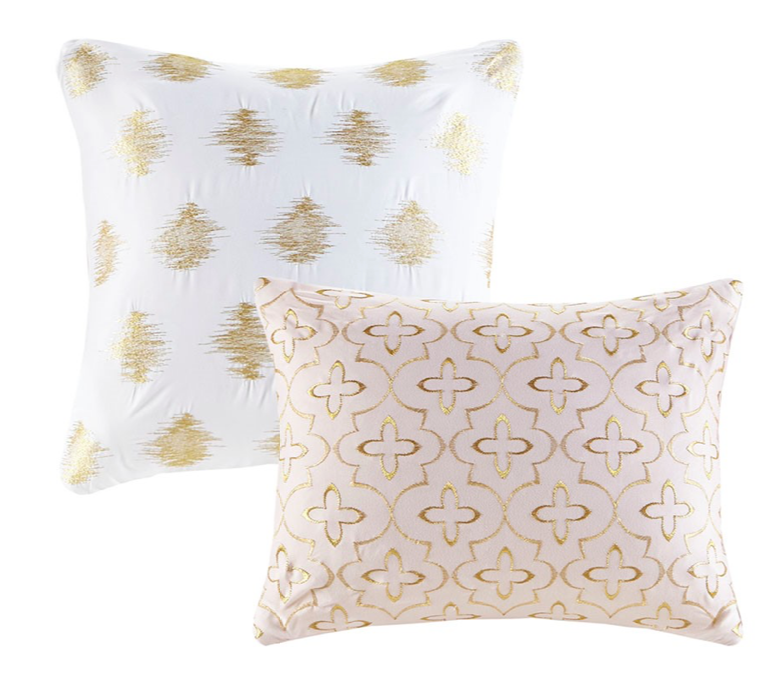 Blushing Gold Comforter Set 5pc Set