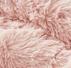 Shaggy Comforter Set Pink