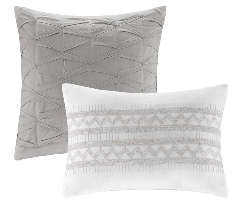 Shredded Gray Duvet Set