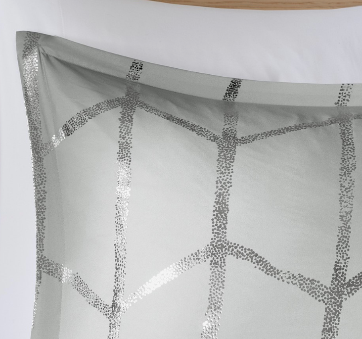 Gray Love Comforter Set