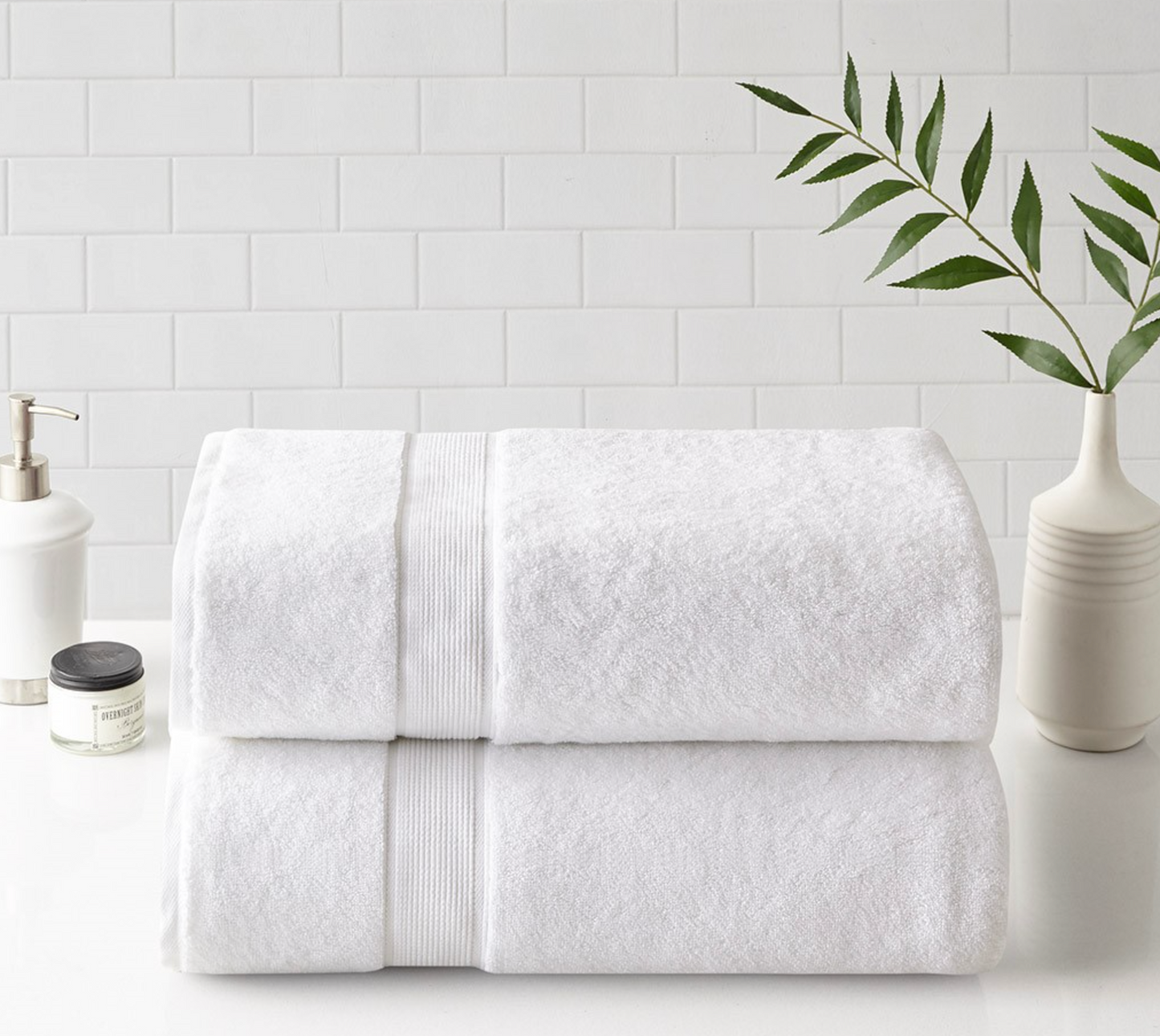 Plush 100% Cotton Bath Sheet 2 Piece Set