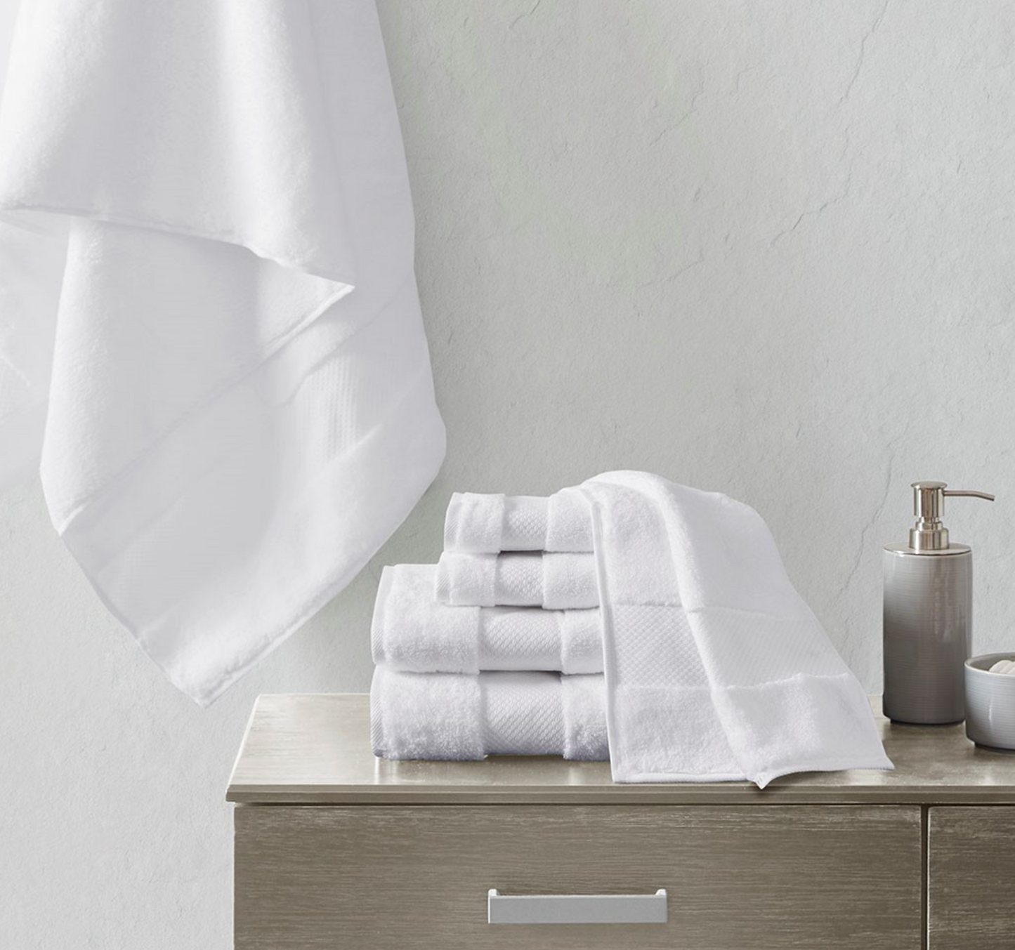 Turkish Cotton 6 Piece Bath Towel Set