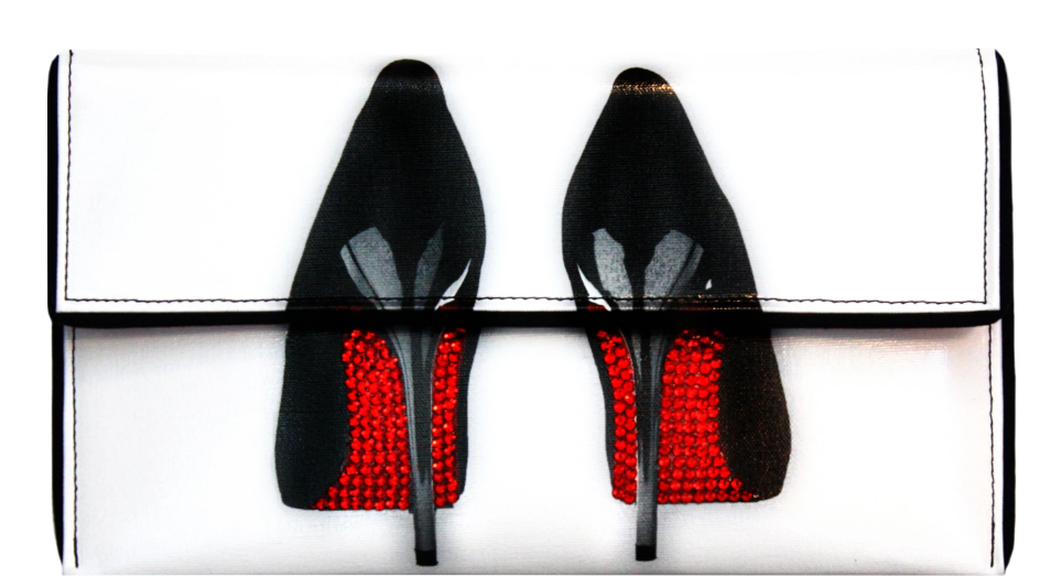 Red Crystal Bottom Heels