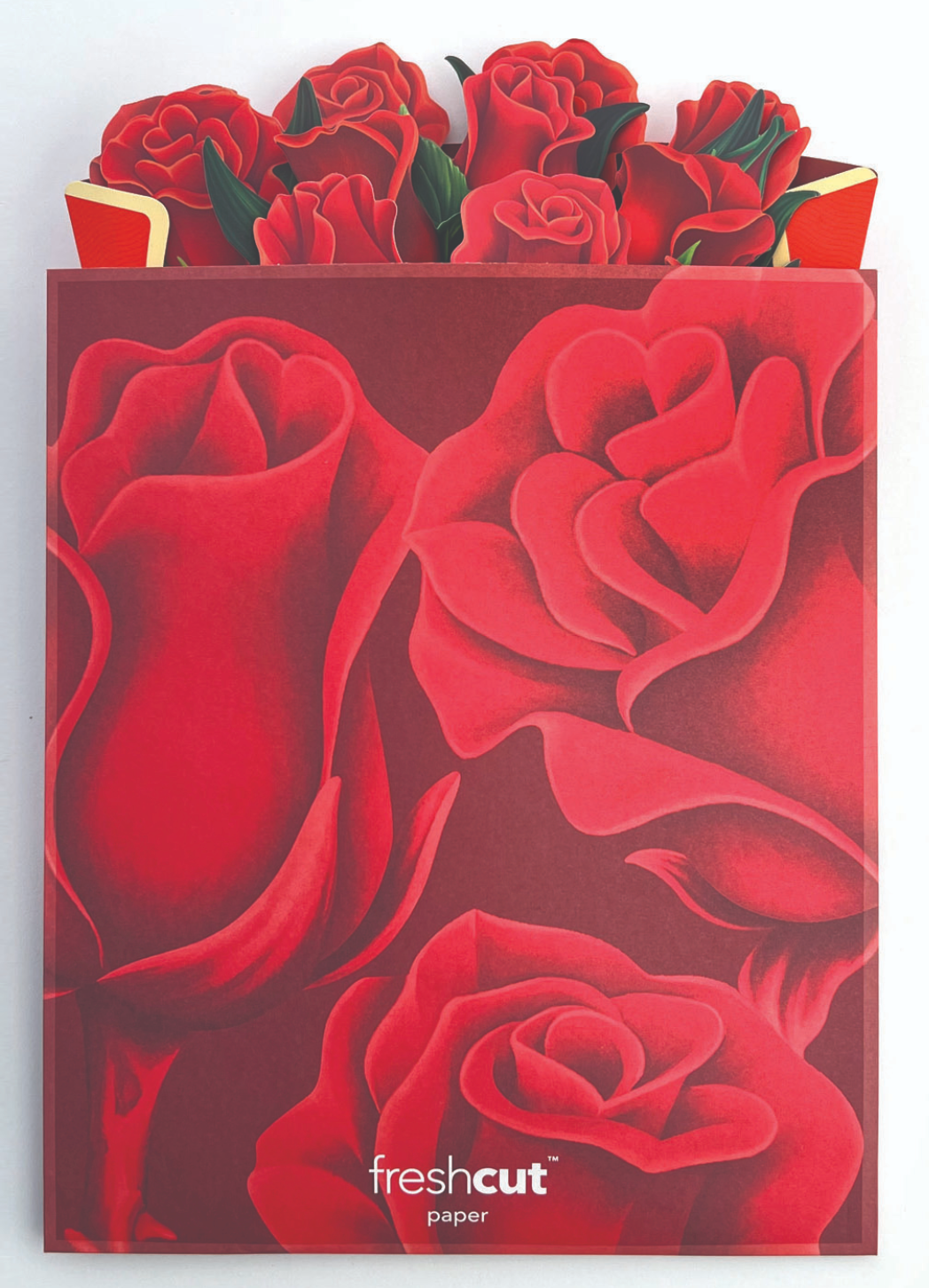 Red Roses Pop-up Greeting Cards