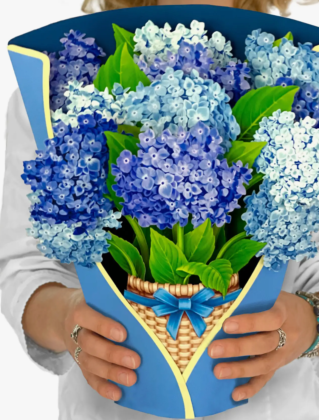 Nantucket Hydrangeas Pop-up Greeting Cards