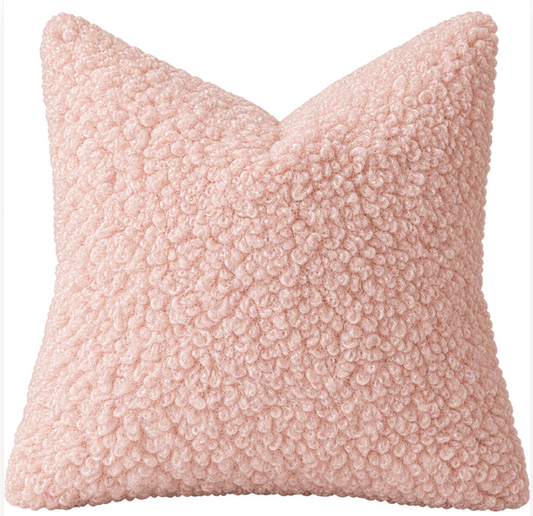 Blush Boucle Pillow