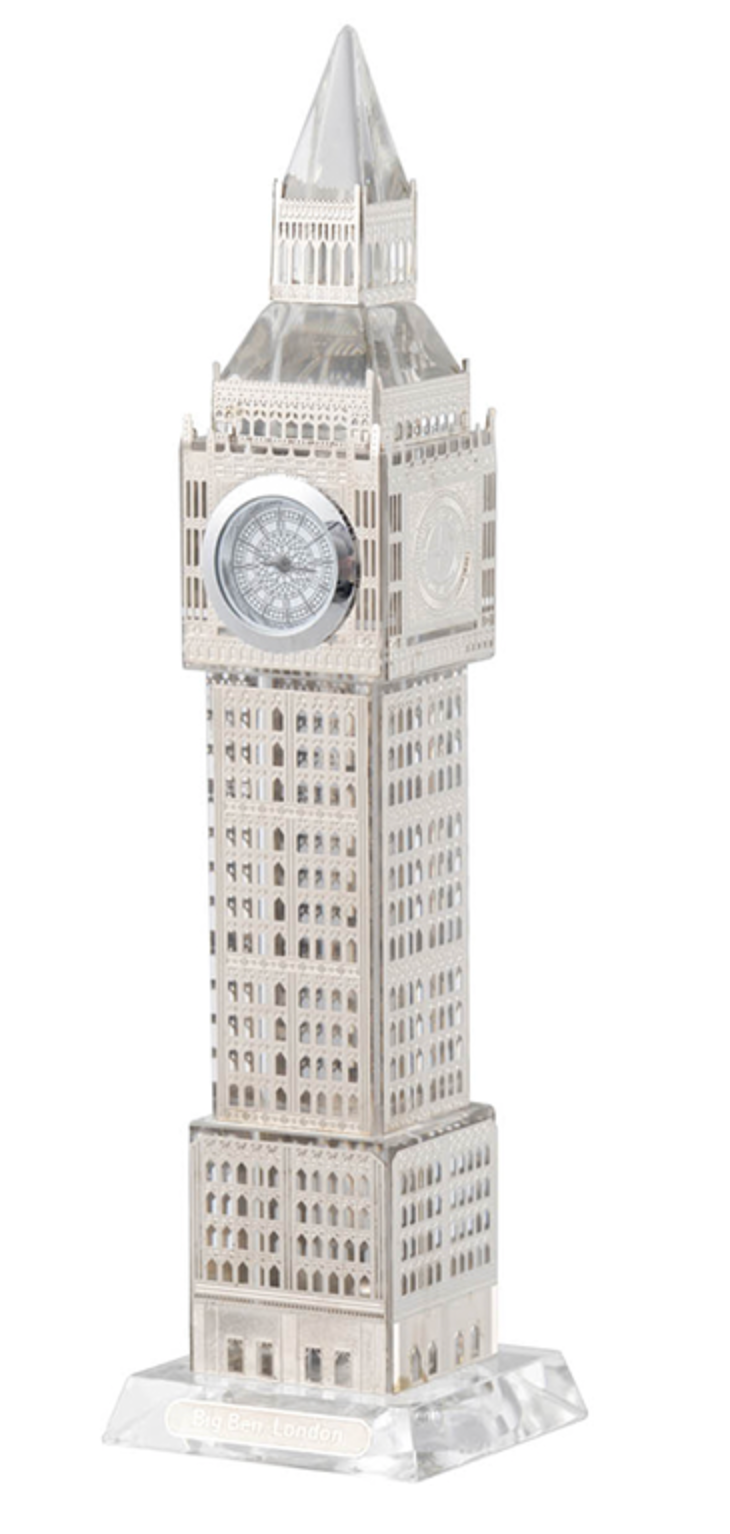 Benjamin Clock-Silver