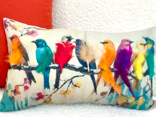Birds of Feather That Flock Together Pillows