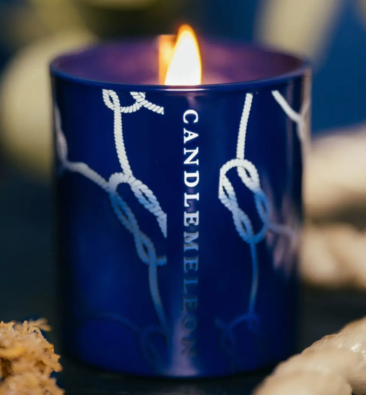 CANDLEMELEON - BISCAY - Eucalyptus, Patchouli & Water Lily Candle