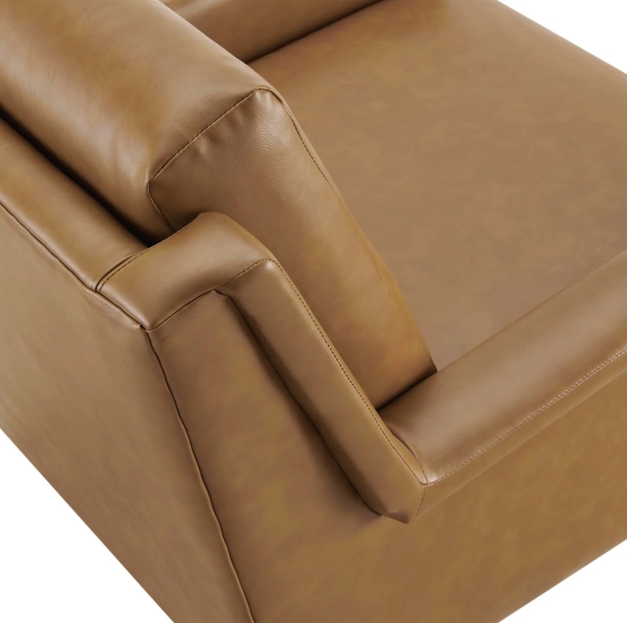 Deco Vegan Leather Accent Chair