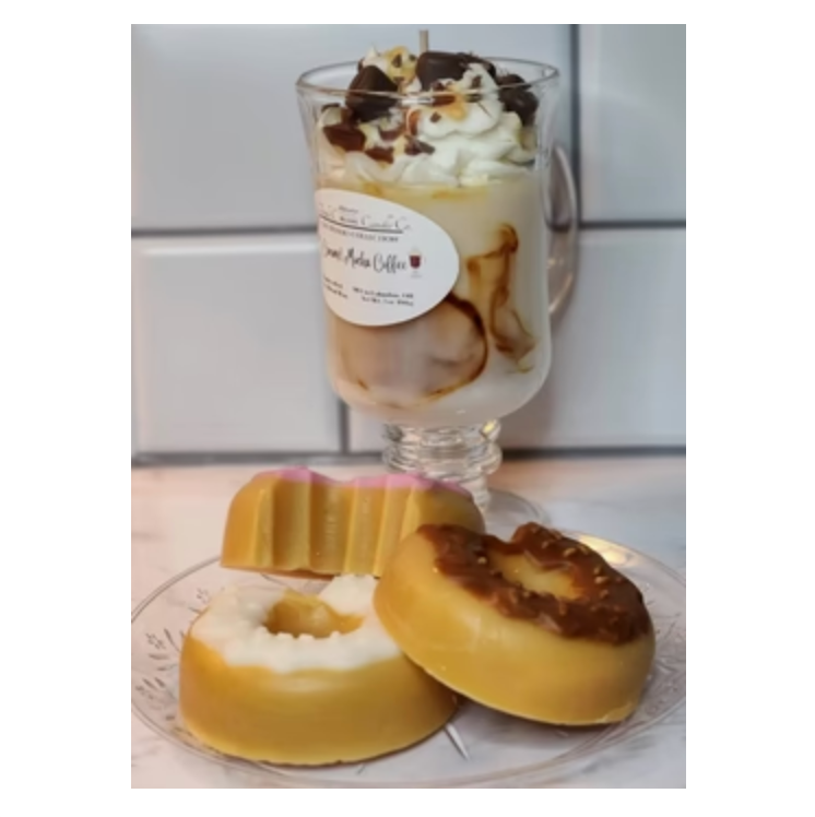 Morning Wake Up Combo - Coffee with Donut Candle