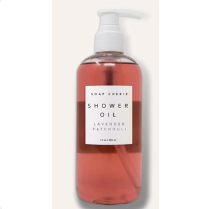 Shower Oil Lavender Patchouli - 12 oz