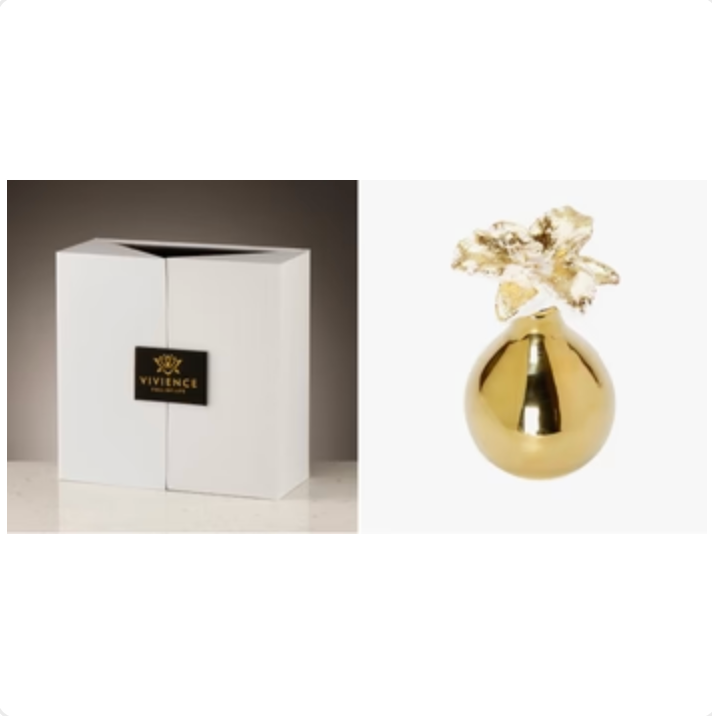 Gold Floral Top Diffuser