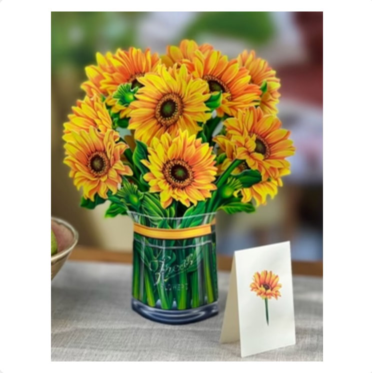 Sunflowers Pop-up Greeting Cards