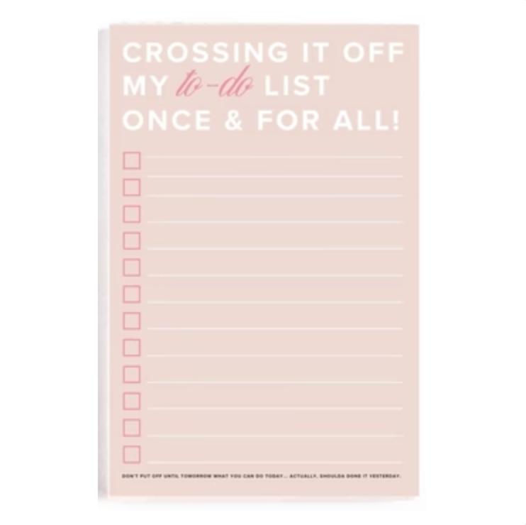 Crossing It Off My To-Do List - Notepad