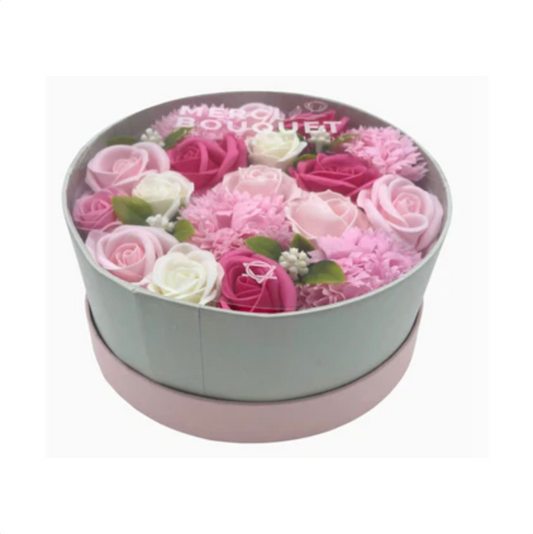 Soap Flower Bouquet - Pinks Rose & Carnation