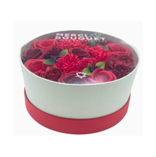 Soap Flower Bouquet - Classic Red Rose & Carnation