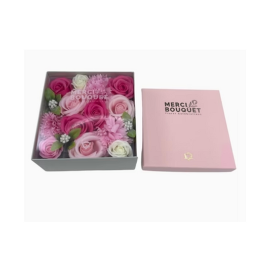 Soap Flower Bouquet - Pinks