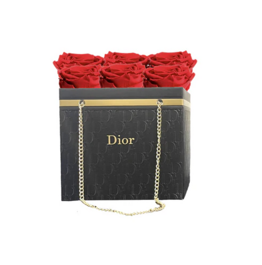 Red Forever Rose LV Purse Box